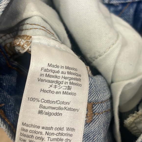 Madewell Women’s Light Wash Bleach Distressed Dadjean Size 26 - Picture 7 of 14
